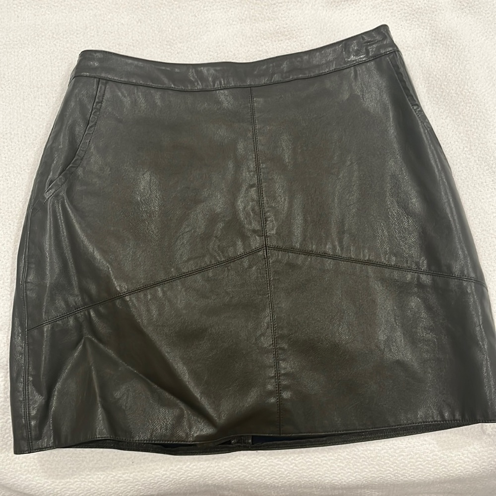 Harper heritage leather skirt